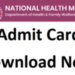 UP NHM Admit card